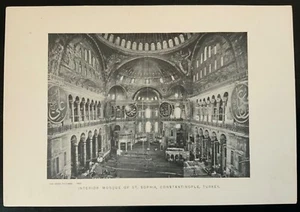Mezquita de Santa Sofía Constantinopla Turquía Interior Cuadros Perry Impresión De Colección  - Imagen 1 de 2
