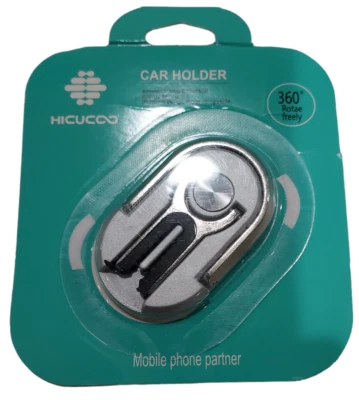Hicucoo Cell Smart Mobile Phone Ring Bracket Holder Kickstand Car Mount Vent 360 - Image 1 of 4