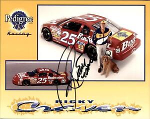 Ricky Craven Signed Hero Promo Card Photo Placard NASCAR Stock Car Racing