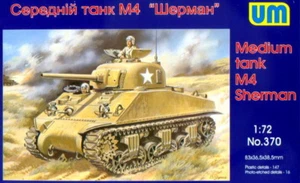 UM 1/72 370 WWII US M4 Sherman Medium Tank - Picture 1 of 2