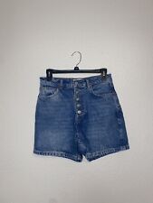 Reformation Amy Button Fly High Rise Denim Shorts Womens Size 28