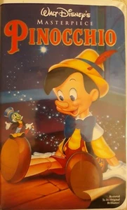 Walt Disney's Masterpiece Pinocchio White clamshell 239 VHS  - Picture 1 of 3