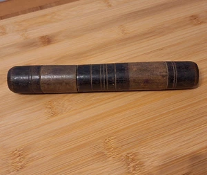 Antique Wooden Etui Case Crochet Tube for Sewing - Imagen 1 de 6