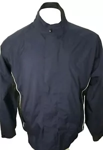 Chaqueta cortavientos DRYJOY FOOTJOY con cremallera completa para hombre con forro M AZUL MARINO Y NEGRO FJ Logo - Imagen 1 de 7