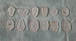 WATERFORD Crystal- COMPLETE 12 Days of Christmas Ornaments (84-95) - Picture 1 of 13