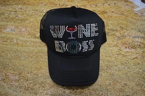 Wine Boss Bling Cap Unisex Glitzer Glitzer Mütze - Bild 1 von 3
