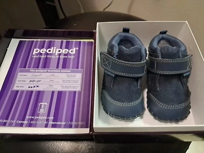 Pediped NIB Infant Shoes Trevor Blue Size 0-6 Months - Image 1 of 4