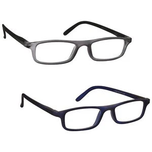 Lightweight Matt Finish Reading Glasses Designer Style Mens Womens UV Reader - Picture 1 of 10