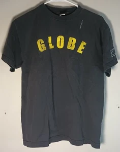 Camisa de Monopatín Globo Años 90 De Colección Huella Pulgar Letras Rara Para Hombres Patinador Mediano  - Imagen 1 de 7