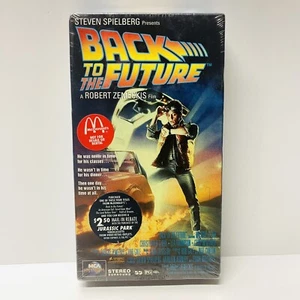 Back To The Future VHS McDonald’s Sealed New Promo Stickers MCA Watermarks - Picture 1 of 9