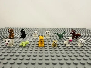Lot Of 5 Random Lego Animal Minifigures Cat Dog Parrot Rabbit Bat Rat Frog - Picture 1 of 6