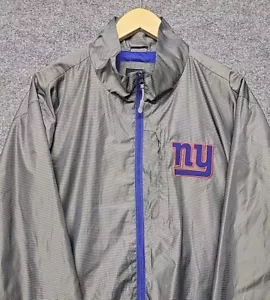 NY Giants Jacket Mens XXL Gray Blue G-III NFL Windbreaker Track Football - Picture 1 of 10
