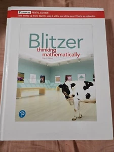 MIETAUSGABE DENKEN MATHEMATISCH HARDCOVER 8. AUFLAGE VON BLITZER - Bild 1 von 4