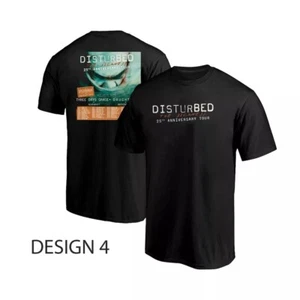 Disturbed The Sickness 25th Anniversary Tour Dates List 2025 Unisex T-shirt - Picture 1 of 5