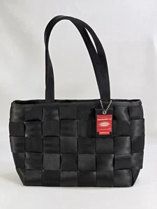 Harveys Original Seatbelt Bag Tote Black Shoulder Purse 14"X9"X4" - Picture 1 of 12