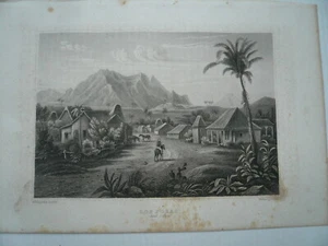 Los Pozos, anno 1840, steelengraving, Bibliographisches Institut -ORIGINAL-- - Picture 1 of 1