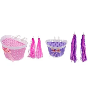 Bike Basket Front Bicycle Plastic Storage Basket For Kids/Children Accessories - Picture 1 of 16