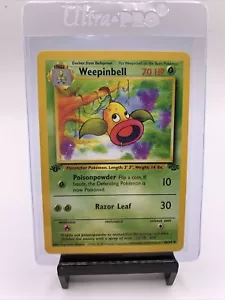 Pokémon First Edition Weepingbell Jungle 48/64 - Picture 1 of 2
