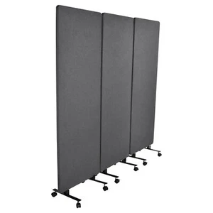 Freestanding 72 x 66 inch Privacy Panel, Cubicle Divider, Acoustic Wall Partitio - Picture 1 of 14