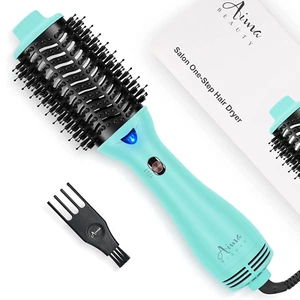 One-Step Hair Dryer Brush & Volumizer Hot Air Brush, Green Blow Dryer Brush - Picture 1 of 18