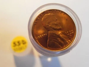 1955 D BU Lincoln Cent Roll, RED, Nice roll! (55DRL7) - Picture 1 of 5
