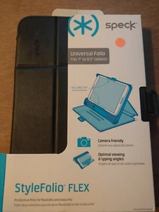 NEW Speck StyleFolio FLEX Universal Folio Case for 7 to 8.5 Inch Tablets - Black - Picture 1 of 2