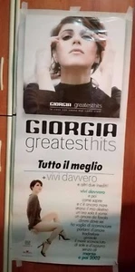 NO CD - GIORGIA - POSTER ORIGINALE TUTTO IL MEGLIO- 2002 - NUOVO cm 100 x cm 43 - Foto 1 di 6