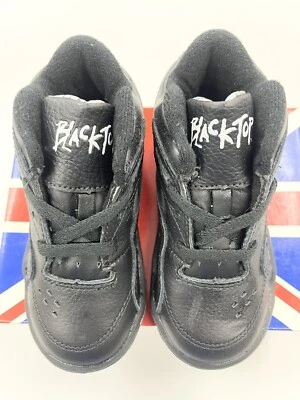 90’s Vintage Baby Reebok Blacktop Hi Top Black Sz 6.5C Toddler Kids Shoes - Image 1 of 4