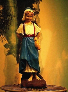 Rare Stunning Antique Collectable Plaster Large Figurine - 16" Tall - BJ 60 - Picture 1 of 12
