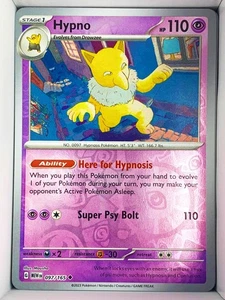 Hypno 097/165 English Scarlet & Violet—151 reverse holo - Picture 1 of 1
