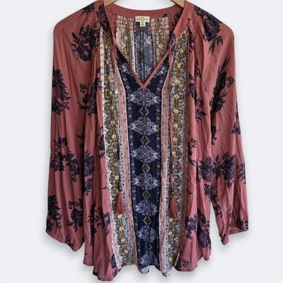 Top boho Mason & Belle Caseey detalle borla para mujer XL Cottagecore caprichoso floral Foto 1 de 4