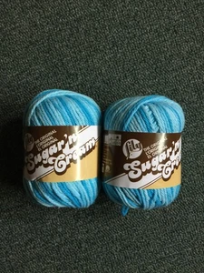Lot Of 2 Sugar N' Cream Swimming Pool Yarn Cotton New - Picture 1 of 1