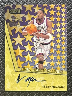 TRACY MCGRADY 1999 Topps Stadium Club Lone Star Signatures SSP Auto Raptors RARE - Image 1 of 2