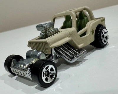 Hotwheels - 2009 New Models - Custom 1942 Jeep CJ-2A Desert Brown Diecast Loose - Image 1 of 4