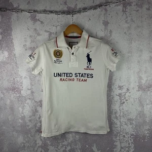 Vintage Polo Ralph Lauren Polo Shirt Women’s Racing Team United States #1 USA RL - Picture 1 of 17
