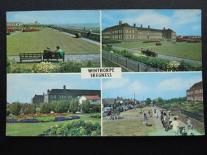 Lincolnshire SKEGNESS WINTHORPE 4 Image Multiview c1960s Postcard - Picture 1 of 2