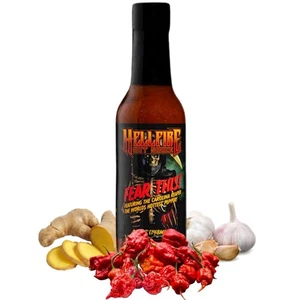 Salsa picante Hellfire Carolina Reaper 5 OZ galardonada sabor súper picante - Imagen 1 de 9