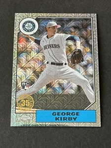 2022 Topps Update Silver Pack Black Refractor Ref George Kirby RC #’d/199 ROOKIE - Bild 1 von 2