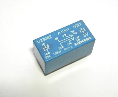 5 x Siemens Print-Relais V23042-A1001-X022,  5V Spule, - Bild 1 von 4