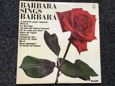 BARBARA SINGS BARBARA 1965 UK MONO PRESS PHILIPS BL 7800 EXCELLENT CONDITION  - Image 1 of 4