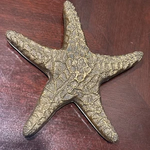 0565 Großer 9 Zoll Messing Seestern Markenlos Stranddekor Maritim Kunst - Bild 1 von 3