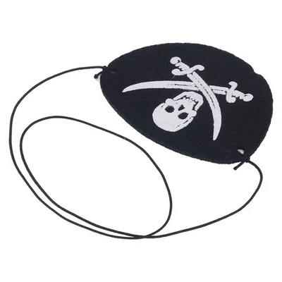 24pcs Pirate Eye Patch Skull Knife Pattern Tear Resistance Halloween Eye Patch - Image 1 of 4