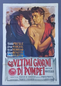 MANIFESTO poster 2F GLI ULTIMI GIORNI DI POMPEI 1950 P.MOFFA ILL. MARTINATI R84 - Picture 1 of 8