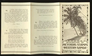 WESTERN SAMOA 1935 PICTORIALS LEAFLET INFORMATION - Picture 1 of 1