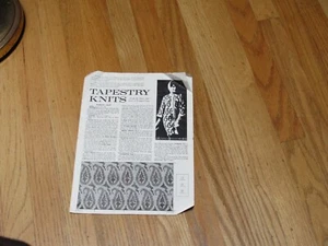 1962 Knitting Instructions Only Paisley Coat,Rose Jacket,Strawberry Dress - Picture 1 of 8