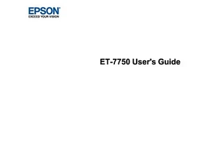 EPSON ET-7750 Printer Instruction User Guide Owners Manual A4 Colour 294 pages - Picture 1 of 1