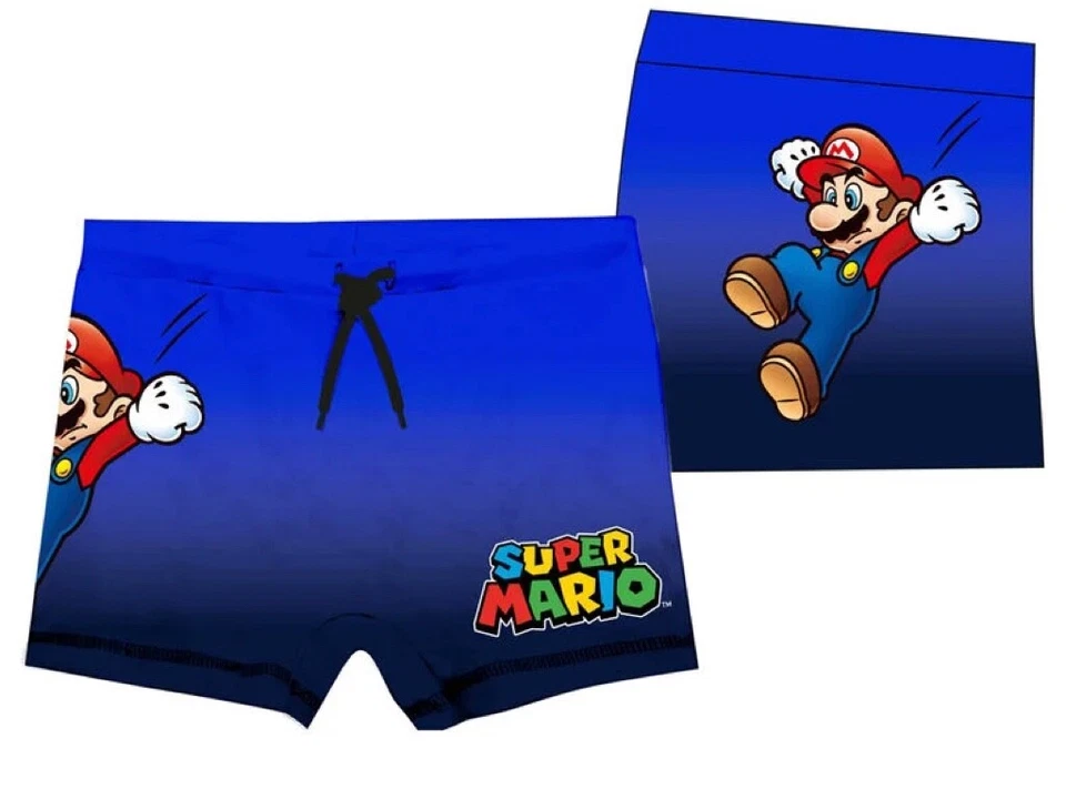 Super Mario Badehose Badeboxer dunkelblau