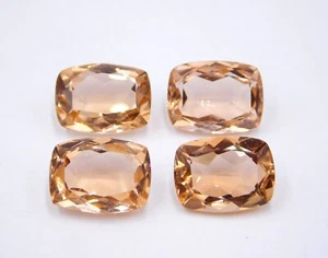 12x16 MM Lab Created Morganite Cushion Cut Lot Loose Gemstone For Jewelry P-3509 - Picture 1 of 7