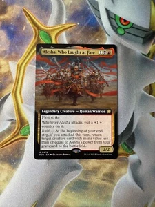 Alesha, Who Laughs at Fate (arte extendido) - Magic The Gathering - Casi como nueva (fundaciones) - Imagen 1 de 2
