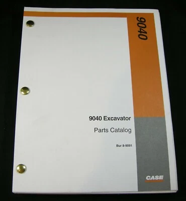 CASE 9040 Excavator Crawler Tractor Parts Manual Book Catalog List 8-9091 OEM - Image 1 of 4